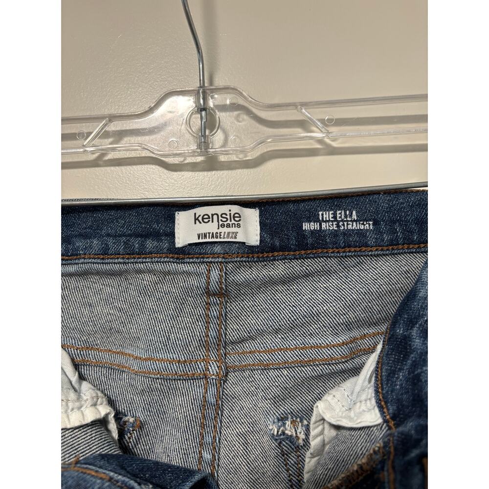 Kensie Women's Ella High Rise Straight Jeans Light Wash Size 8/29 - Picture 3 of 9